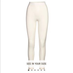 SKIMS Pointelle Logo Leggings - L - Bone